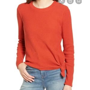 ✨NEW Madewell Knot Tied Crew Neck Sweater